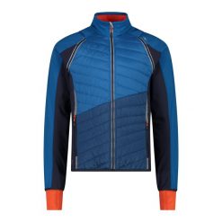 Kurtka męska turystyczna CMP 30A2647. Niebieskie kurtki softshell męskie CMP, l, bez wzorów, z softshellu, z kapturem, trekkingowe. Za 425.00 zł.