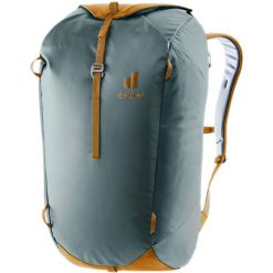 Plecak wspinaczkowy Deuter Gravity Motion - teal/cinnamon. Szare plecaki męskie Deuter, bez wzorów. Za 396.99 zł.