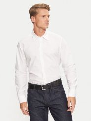 Boss Koszula Relegant 50518304 Biały Regular Fit. Białe koszule męskie Boss, l, bez wzorów, z bawełny, bez kołnierzyka, bez ramiączek. Za 261.00 zł.