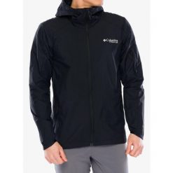 Kurtka przeciwwiatrowa męska Columbia Loop Trail II Windbreaker. Czarne kurtki softshell męskie Columbia, m, bez wzorów, z softshellu, bez kaptura, trekkingowe. Za 329.99 zł.