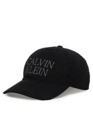 Calvin Klein Czapka z daszkiem Corduroy Graphic 5 Panel Cap LV04D5064G Czarny. Czarne czapki męskie Calvin Klein, bez wzorów, z bawełny. Za 189.99 zł.