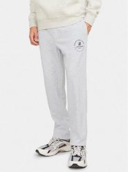 Jack & Jones Spodnie dresowe Gordon 12249904 Biały Regular Fit. Białe spodnie dresowe męskie Jack & Jones, bez wzorów, z bawełny. Za 69.99 zł.