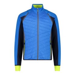 Kurtka z odczepialnymi rękawami CMP Unlimitech. Niebieskie kurtki softshell męskie CMP, bez wzorów, z softshellu, bez kaptura, trekkingowe. W wyprzedaży za 434.75 zł.