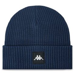 Czapka Kappa. Niebieskie czapki męskie Kappa, na zimę, bez wzorów. Za 79.99 zł.