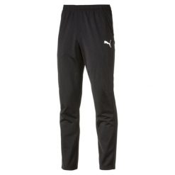Spodnie sportowe męskie Puma Liga 655770-03. Czarne spodnie dresowe męskie Puma, bez wzorów. Za 69.90 zł.
