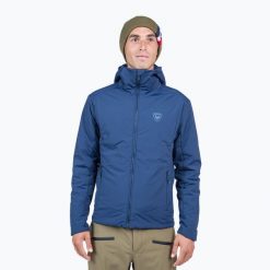 Kurtka ocieplana męska Rossignol Opside Hoodie. Niebieskie kurtki męskie Rossignol, na zimę, m, bez wzorów, sportowe, bez ramiączek, bez kaptura. Za 789.99 zł.