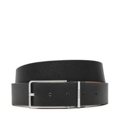 Pasek Męski Guess. Czarne paski męskie Guess, z aplikacjami. Za 189.99 zł.