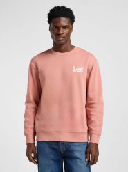 LEE MĘSKA BLUZA LEE WOBBLY LEE SWS SEPIA 112363888. Brązowe bluzy nierozpinane męskie Lee, l, bez wzorów, bez ramiączek, bez kaptura. Za 179.99 zł.