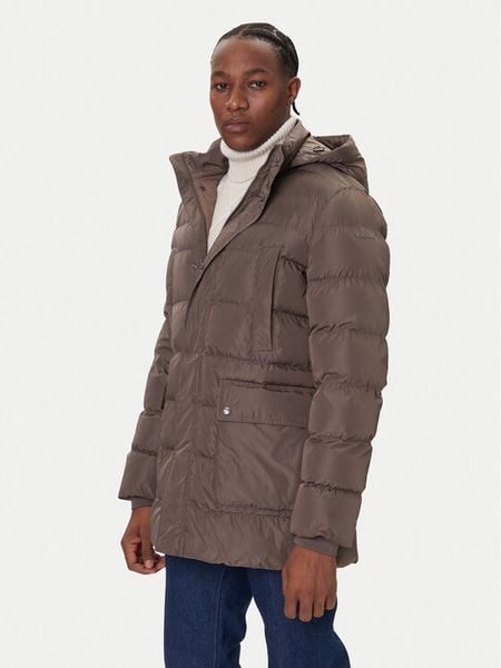 Geox Kurtka zimowa Leitan M5628B T3266 F1432 Beżowy Regular Fit. Brązowe kurtki męskie Geox, na zimę, m, bez wzorów, z syntetyku, bez ramiączek, bez kaptura. Za 729.00 zł.