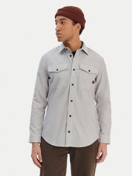 G-Star Raw Koszula Marine D24963-C290 Niebieski Slim Fit. Niebieskie koszule męskie G-Star Raw, l, bez wzorów, z bawełny, bez kołnierzyka, bez ramiączek. Za 389.99 zł.