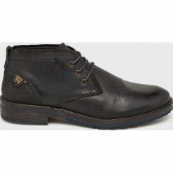 Wrangler - Półbuty. Czarne codzienne półbuty męskie Wrangler, z materiału, casualowe. Za 369.90 zł.