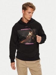 Off-White Bluza OMBB097S23FLE0031034 Czarny Regular Fit. Czarne bluzy nierozpinane męskie OFF-WHITE, m, bez wzorów, z bawełny, bez ramiączek, bez kaptura. Za 919.99 zł.