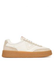 Guess Sneakersy FMFMOH LEA12 Biały. Białe buty sportowe na co dzień męskie Guess, m, z aplikacjami, ze skóry, bez ramiączek, bez kaptura. Za 419.99 zł.