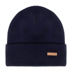 Czapka Lasocki. Niebieskie czapki męskie Lasocki, na zimę, bez wzorów. Za 39.99 zł.
