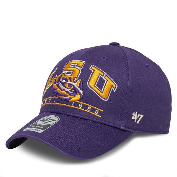 Czapka z daszkiem 47 Brand. Fioletowe czapki męskie 47 Brand, bez wzorów. Za 89.99 zł.