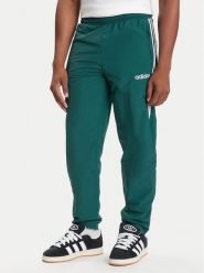 Adidas Spodnie dresowe JX3055 Zielony Regular Fit. Zielone spodnie dresowe męskie ADIDAS, bez wzorów, z dresówki. Za 219.99 zł.