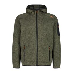 Bluza męska turystyczna CMP 3H60847N. Zielone bluzy nierozpinane męskie CMP, l, bez wzorów, sportowe, bez ramiączek, bez kaptura. Za 297.50 zł.