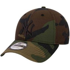 Czapka Z Daszkiem Unisex Dla Dorosłych 9Forty League Essential New York Yankees. Czarne czapki męskie New Era, bez wzorów, sportowe. Za 172.99 zł.