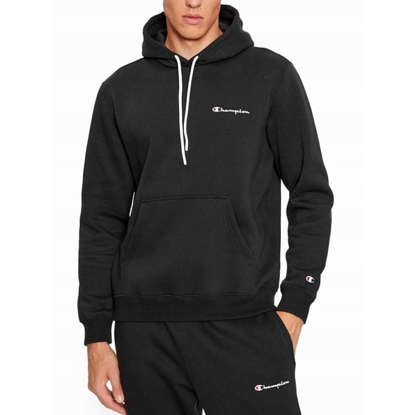 Bluza na co dzień męska CHAMPION z kapturem. Czarne bluzy nierozpinane męskie CHAMPION, m, bez wzorów, z kapturem. Za 289.00 zł.