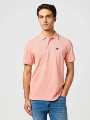 WRANGLER MĘSKA KOSZULKA WRANGLER REFINED POLO SHIRT ORANGE 112362832. Pomarańczowe koszulki polo męskie Wrangler, m, bez wzorów, bez kołnierzyka, bez ramiączek. Za 89.99 zł.