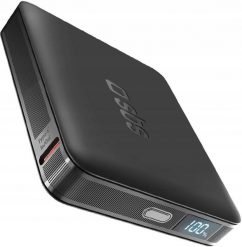 Powerbank Powerbank SBS HD 10W 5000mAh USB-C z wyświetlaczem LCD - black. Czarne powerbanki NoName. Za 96.24 zł.