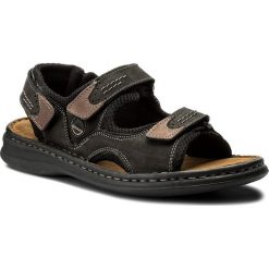Sandały JOSEF SEIBEL - Franklyn 10236 11 101 Schwarz Kombi. Czarne sandały męskie Josef Seibel, z materiału. W wyprzedaży za 179.00 zł.