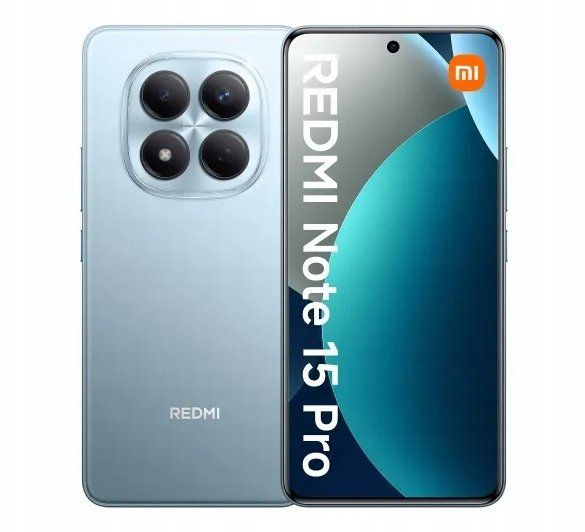 Smartfon Xiaomi Redmi Note 15 Pro 12/512GB Niebieski (69325544802880). Niebieskie smartfony Xiaomi. Za 1,279.00 zł.