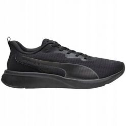 Buty do biegania męskie Puma Flyer Lite M. Czarne buty do biegania męskie Puma, bez wzorów, z gumy, bez zapięcia, do biegania. Za 298.84 zł.
