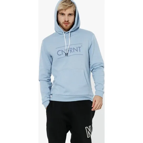 Confront Bluza Big Logo Hoodie , niebieski, rozmiar S. Niebieskie bluzy nierozpinane męskie Confront, m, bez wzorów, z bawełny, z kapturem. W wyprzedaży za 69.99 zł.