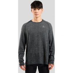 Koszulka z długim rękawem do biegania męska Odlo ESSENTIAL SEAMLESS. Szare koszulki męskie z długim rękawem Odlo, l, bez wzorów, sportowe, bez kołnierzyka, bez ramiączek. Za 269.99 zł.