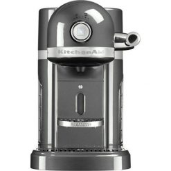 Ekspres Nespresso Artisan srebrzystopopielaty. Szare ekspresy na kapsułki KitchenAid. Za 1,799.00 zł.