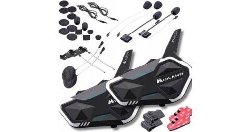 Interkom motocyklowy Midland R1 MESH TWIN na 2 kaski. Słuchawki bluetooth MIDLAND. Za 1,289.99 zł.
