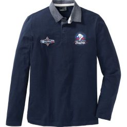 Shirt polo z długim rękawem Regular Fit bonprix ciemnoniebieski. Koszulki męskie z długim rękawem marki bonprix. Za 44.99 zł.