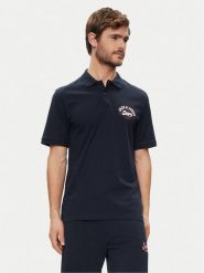 Jack & Jones Polo Logo 12246692 Granatowy Standard Fit. Niebieskie koszulki polo męskie Jack & Jones, m, bez wzorów, z bawełny, bez kołnierzyka, bez ramiączek. Za 59.99 zł.