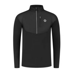 Bluza do biegania męska Rogelli Essential Windblock. Czarne bluzy nierozpinane męskie Rogelli, m, bez wzorów, sportowe, bez ramiączek, bez kaptura. Za 318.00 zł.