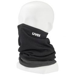 Bandana komin unisex Uvex Loop Thermo chusta wielofunkcyjna z wełny merino. Czarne szaliki męskie Uvex, bez wzorów, z wełny, sportowe. Za 149.90 zł.