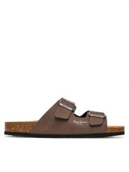 Pepe Jeans Klapki Bio M Double Chicago PMS90110 Brązowy. Brązowe klapki i japonki męskie Pepe Jeans, bez wzorów, z jeansu. Za 219.99 zł.