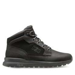 Trekkingi Helly Hansen. Czarne buty trekkingowe męskie Helly Hansen, bez wzorów, sportowe, bez obcasa, bez zapięcia. Za 359.99 zł.