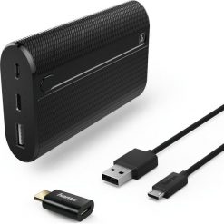 Powerbank Hama POWER PACK "X7", 7800 mAh, 3A, Czarny + kabel micro-usb + adapter usb-c. Powerbanki marki HAMA. Za 69.90 zł.