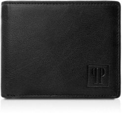 Paolo Peruzzi Czarny portfel męski T-66-BL. Czarne portfele męskie Paolo Peruzzi, bez wzorów. Za 73.11 zł.