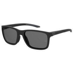 Okulary przeciwsłoneczne męskie Under Armour 0005/S S3. Czarne okulary przeciwsłoneczne męskie Under Armour, bez wzorów, sportowe. Za 429.99 zł.
