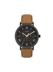 Timex Zegarek Dress Southview TW2V91600 Brązowy. Brązowe, analogowe zegarki męskie Timex. Za 299.99 zł.