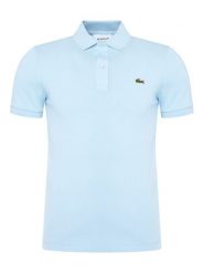 Lacoste Polo PH4012 Niebieski Slim Fit. Niebieskie koszulki polo męskie Lacoste, m, bez wzorów, z bawełny, bez kołnierzyka, bez ramiączek. Za 299.99 zł.