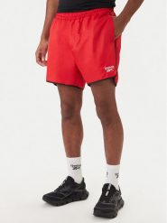Reebok Szorty sportowe Best RK25557CCM Czerwony Regular Fit. Czerwone szorty sportowe męskie Reebok, bez wzorów, z syntetyku, sportowe. Za 129.99 zł.