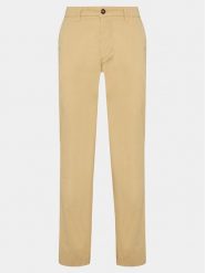 North Sails Chinosy Defender 673071 Beżowy Slim Fit. Brązowe eleganckie spodnie męskie North Sails, bez wzorów, z bawełny. Za 469.99 zł.
