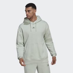 Bluza z polaru adidas Essentials FeelVivid. Zielone bluzy z polaru męskie ADIDAS, xl, bez wzorów, z polaru, sportowe, bez ramiączek, bez kaptura. W wyprzedaży za 209.45 zł.