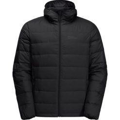 Kurtka puchowa męska Jack Wolfskin Ather Down Hoody. Czarne kurtki męskie Jack Wolfskin, m, bez wzorów, z puchu, sportowe, bez ramiączek, bez kaptura. Za 847.60 zł.