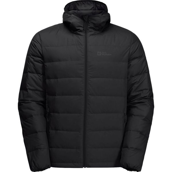 Kurtka puchowa męska Jack Wolfskin Ather Down Hoody. Czarne kurtki męskie Jack Wolfskin, m, bez wzorów, z puchu, sportowe, bez ramiączek, bez kaptura. W wyprzedaży za 778.45 zł.