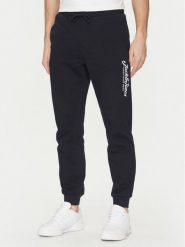 Jack & Jones Spodnie dresowe Gordon 12268768 Granatowy Regular Fit. Niebieskie spodnie dresowe męskie Jack & Jones, bez wzorów, z bawełny. Za 99.99 zł.