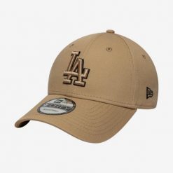 Czapka baseballówka z daszkiem New Era Los Angeles Dodgers. Czapki męskie New Era, bez wzorów, z bawełny, sportowe. Za 119.99 zł.